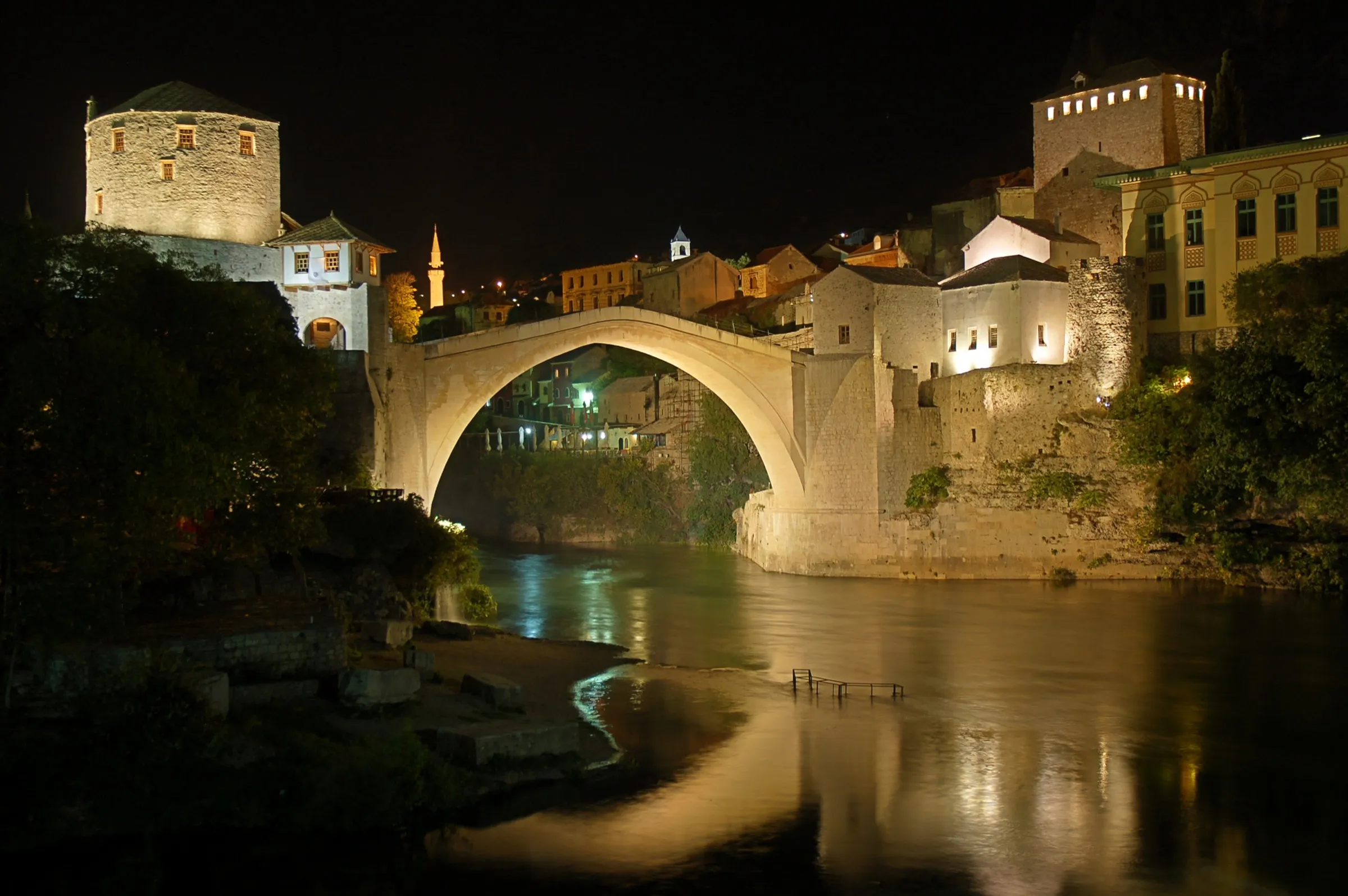 Panorama of Mostar and Stari Most